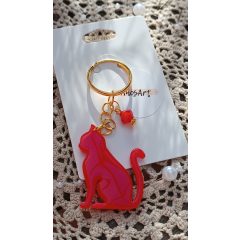 Cicás kulcstartó apró dísszel