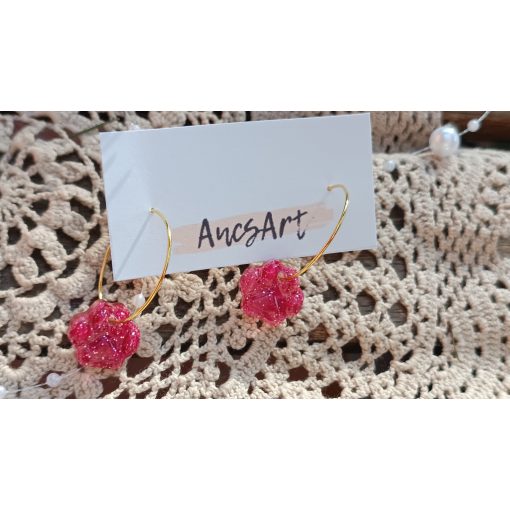 Karika fülbevaló cicatappancs charmmal