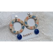 Kerámia és epoxy extrém fülbevaló