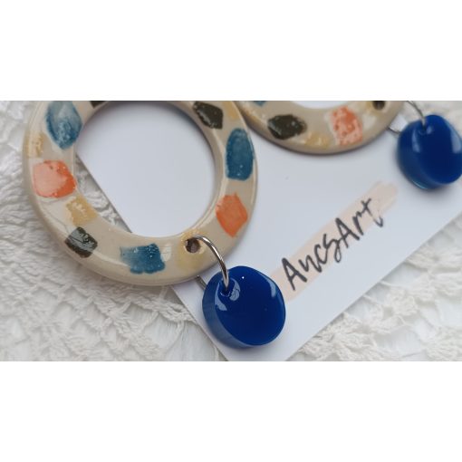 Kerámia és epoxy extrém fülbevaló