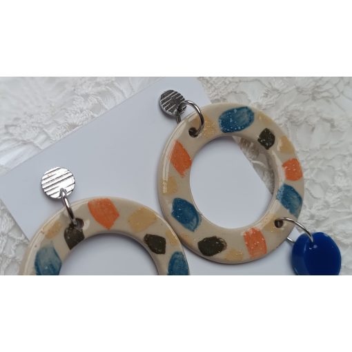 Kerámia és epoxy extrém fülbevaló