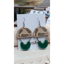 Kerámia és epoxy extrém fülbevaló