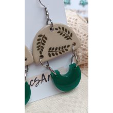 Kerámia és epoxy extrém fülbevaló