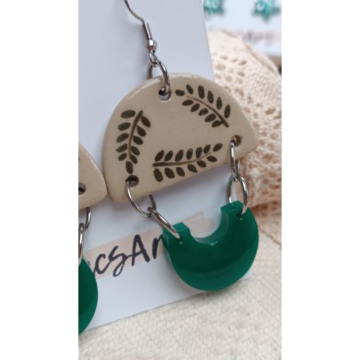 Kerámia és epoxy extrém fülbevaló