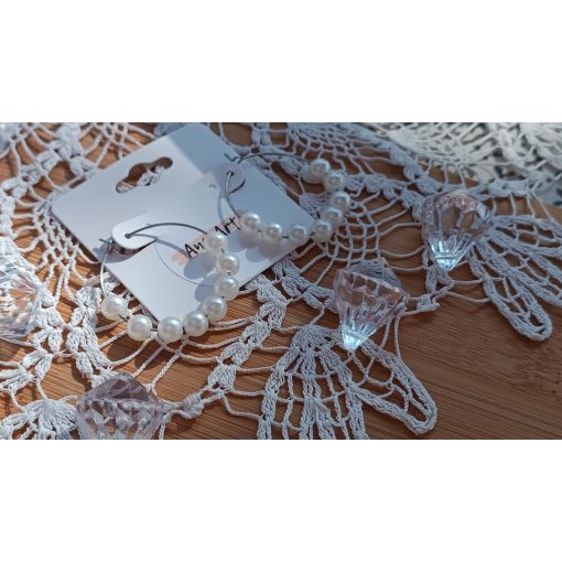 Gyöngyös karika fülbevaló 2.