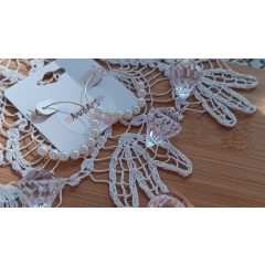 Gyöngyös karika fülbevaló 3.