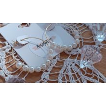 Gyöngyös karika fülbevaló 3.