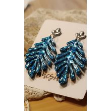 Kék levél fülbevaló