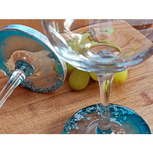 Borospohár szett epoxy talppal