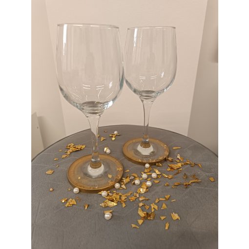 Borospohár szett epoxy talppal