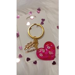 Valentin kulcstartó